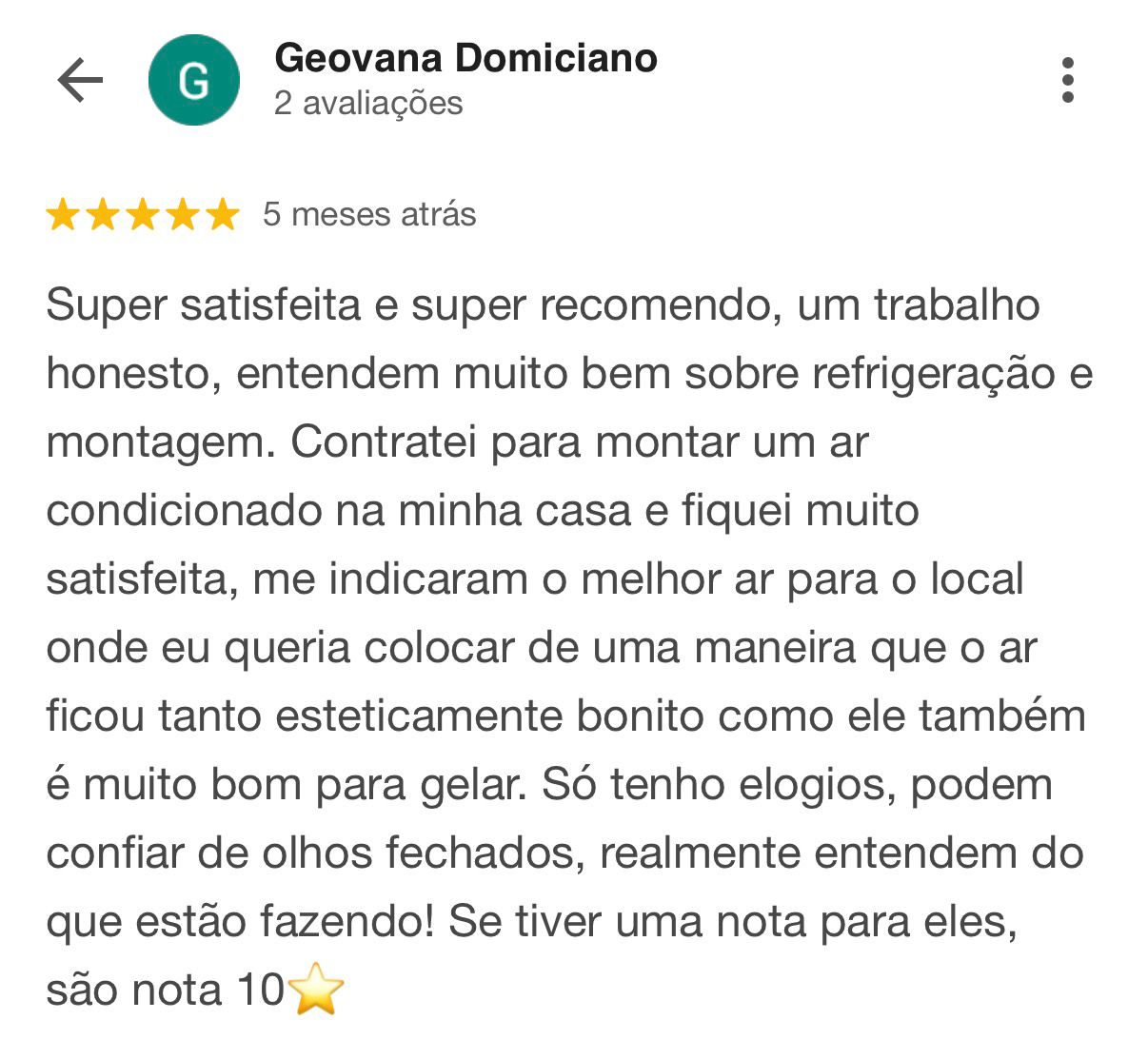Avaliação Geovana Domiciano